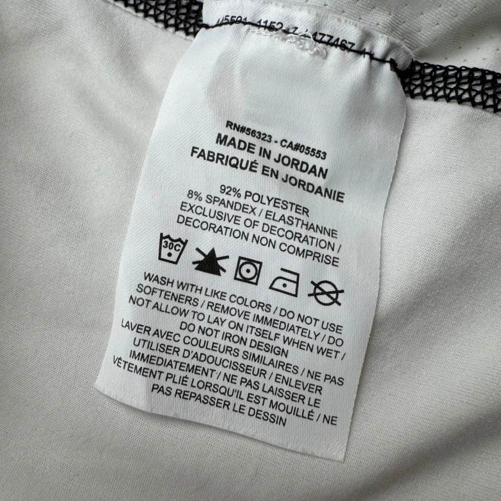 Nike Pro Dri-FIT Tank Top Mens Large White Slim Fit Sleeveless DD1977-100